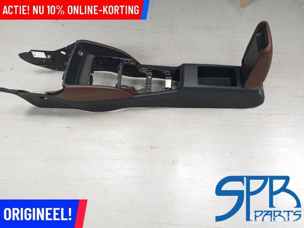 A3 S3 8V Middenconsole BRUIN LEDER LEER ARMSTEUN ARMLEUNING, Audi, Gebruikt, Audi, Ophalen of Verzenden