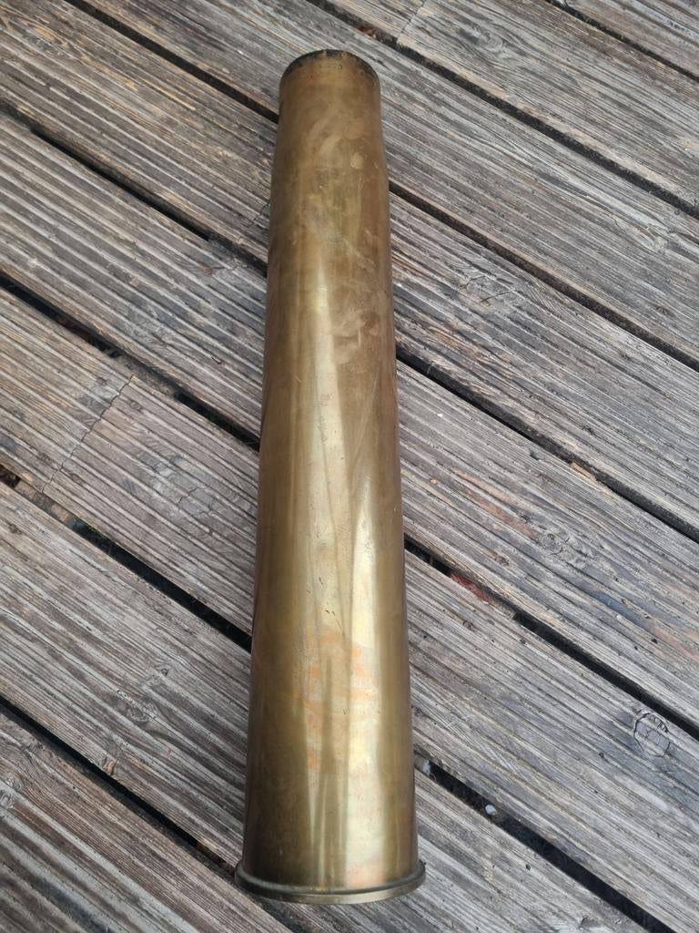 Grote Britse 3.7 inch huls 2e wereldoorlog 67,5 cm 1942, Ophalen of Verzenden, Engeland, Hulzen of Bodemvondsten