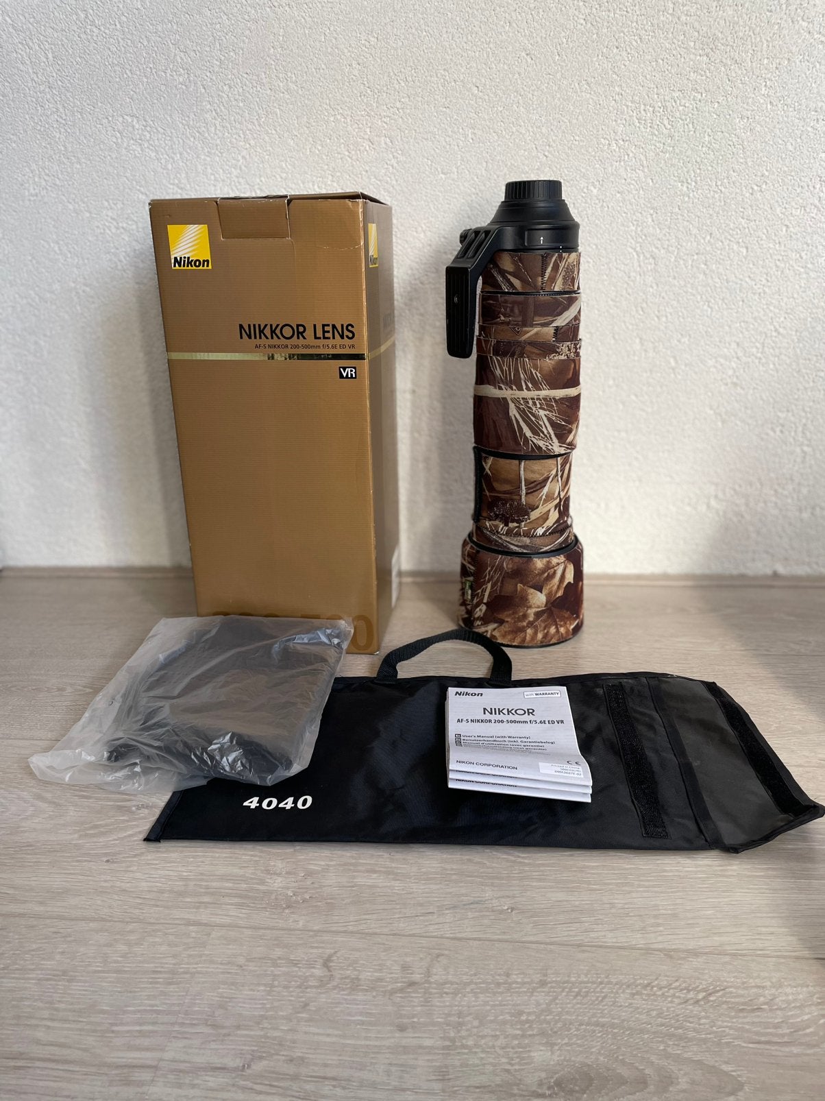 Nikor 200-500mm f5,6E ED VR, Audio, Tv en Foto, Ophalen, Statiefgondel, Nikon, Telelens
