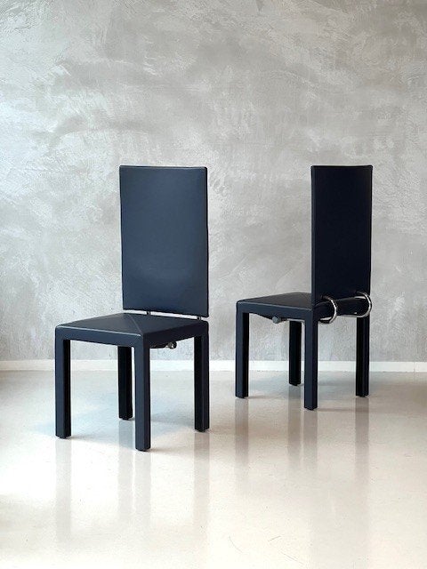 Arcalla eetkamerstoelen 4x B&B Italia vintage Paolo Piva, Gebruikt, ., Vintage, Ophalen of Verzenden