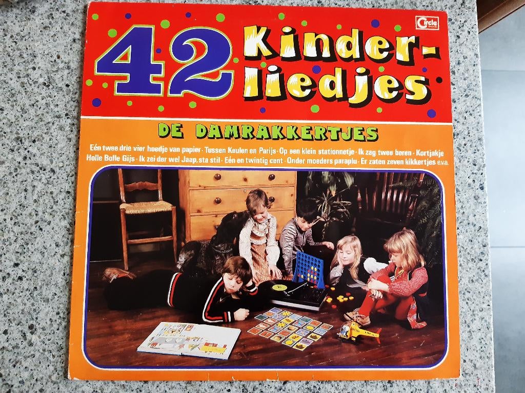 LP 42 KINDERLIEDJES, DE DAMRAKKERTJES, Ophalen of Verzenden, Zo goed als nieuw