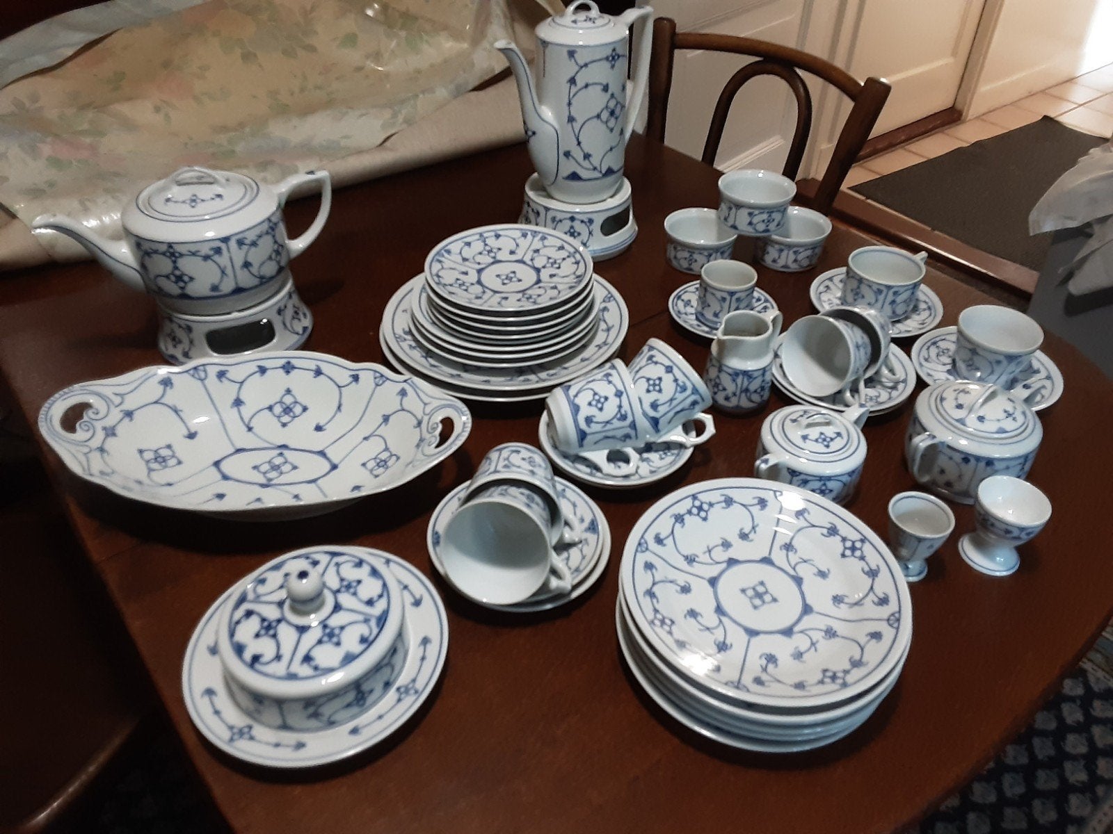 39 stuks jager servies, Antiek en Kunst, Ophalen