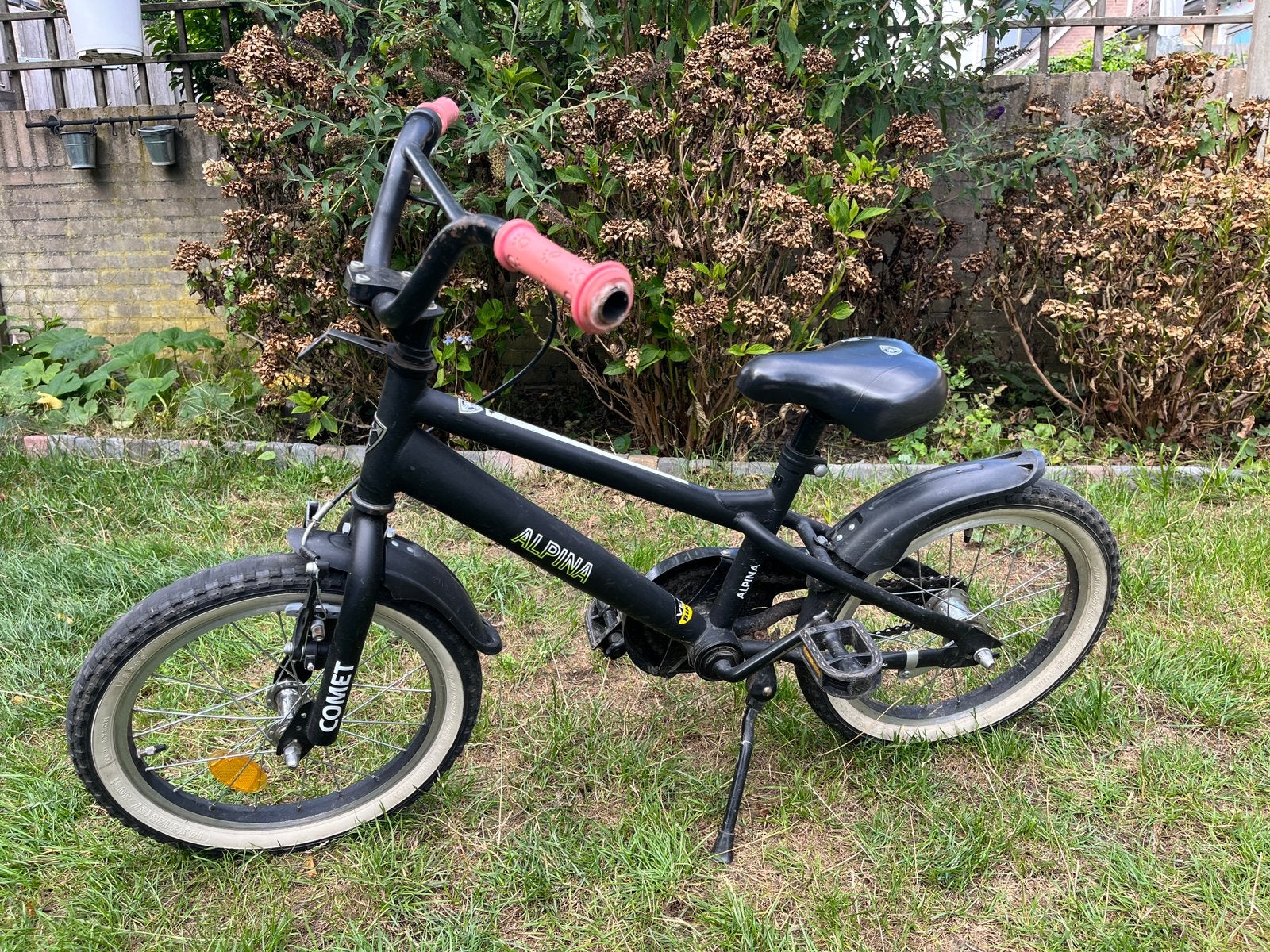 Alpina 16 inch kinderfiets, Ophalen, Gebruikt, Terugtraprem, 16 tot 20 inch