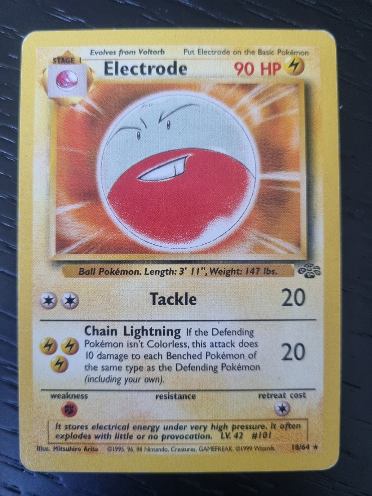 Electrode 18/64 jungle engels , rare * € 5, Ophalen of Verzenden, Gebruikt, Losse kaart
