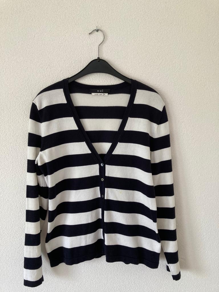 Leuk vest ‘Oui’ 40, Maat 38/40 (M), Blauw, Ophalen of Verzenden, Zo goed als nieuw