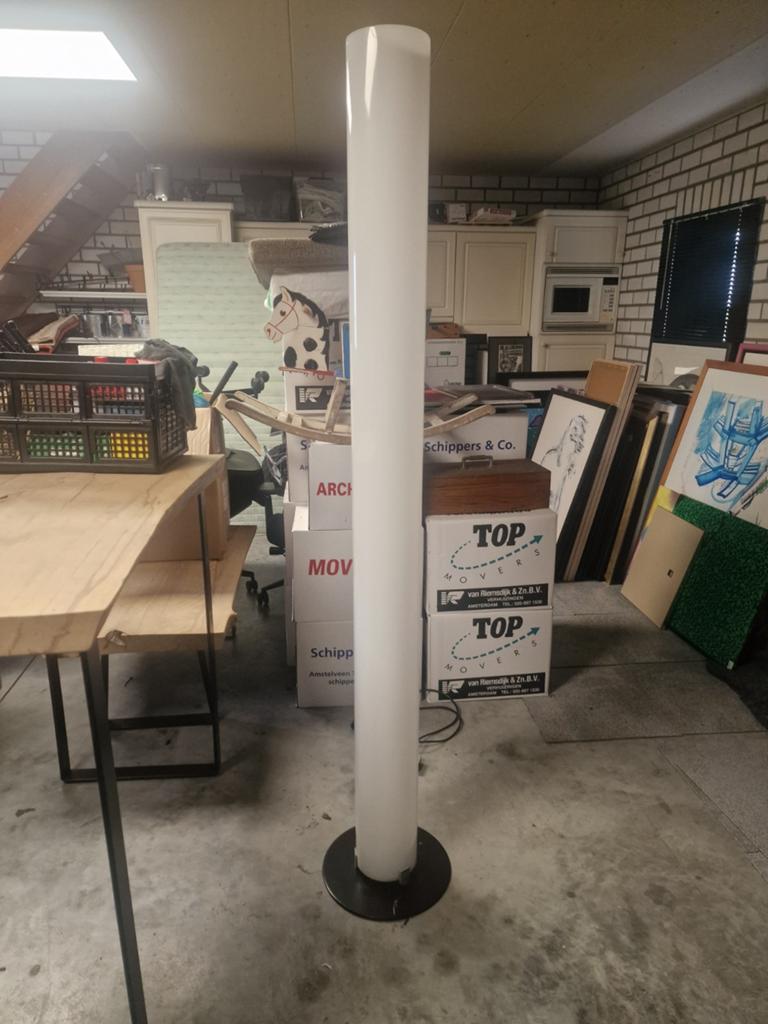 Witte vloer lamp van Flos stylos., Ophalen