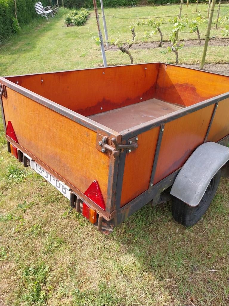 Bakwagen betonplex met stalen bodem, gerenoveerd, Ophalen, Gebruikt