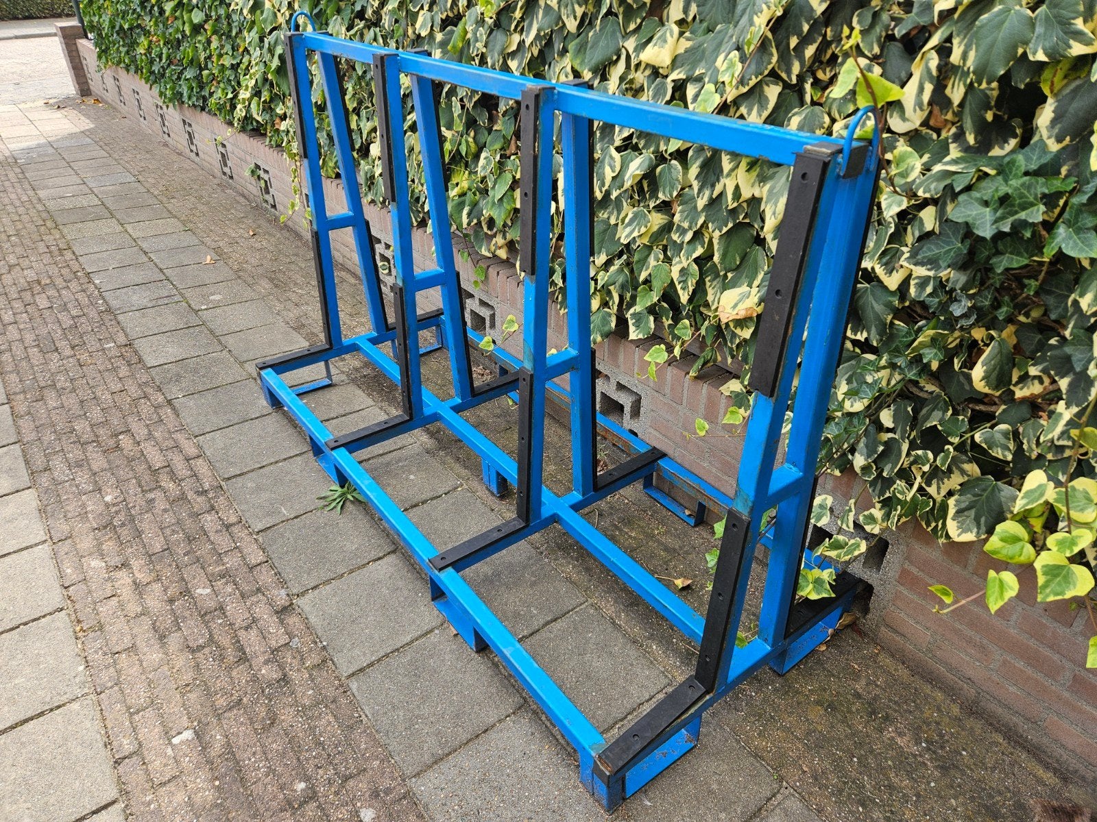 Stevige glasbok / glasdrager - 190,5 x 76 x 124 cm, Ophalen, Gebruikt, Minder dan 80 cm