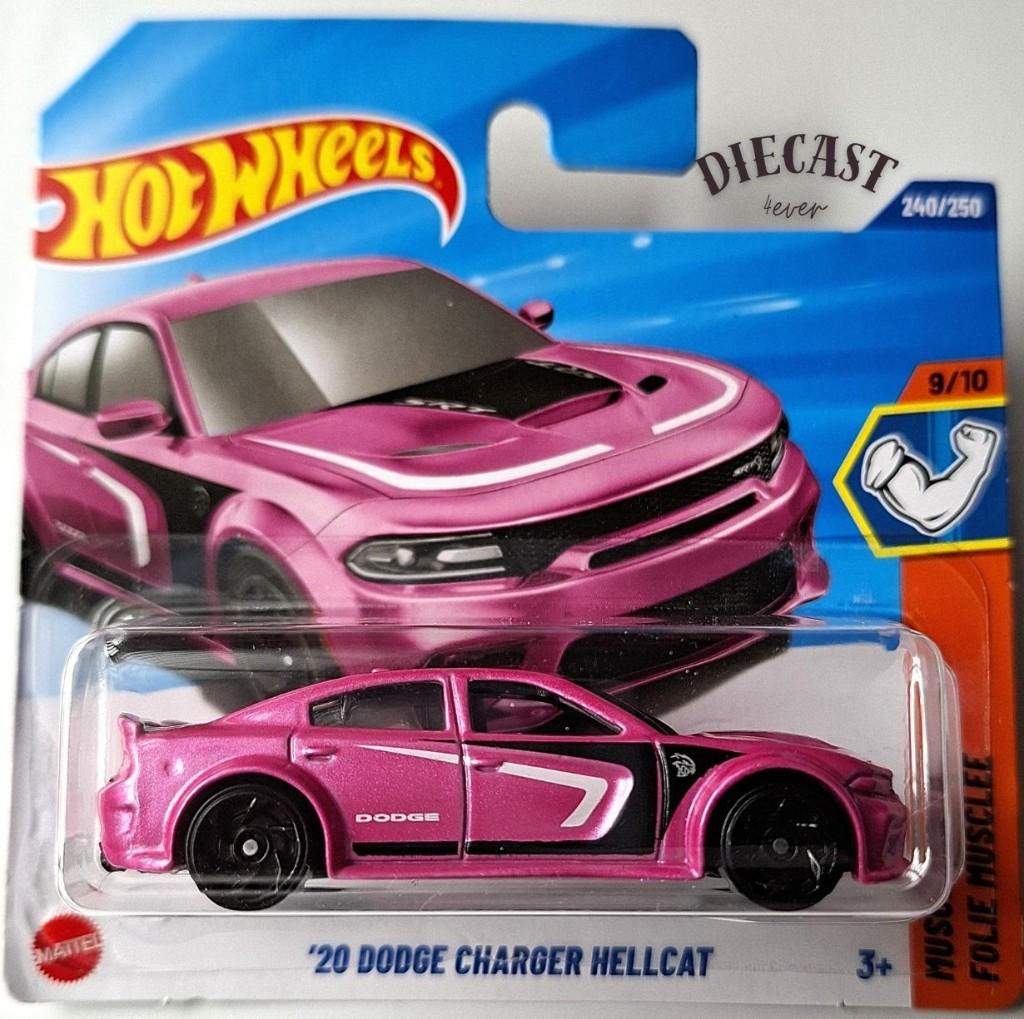 Hot Wheels '20 Dodge Charger Hellcat, Pink, Ophalen, Nieuw, Auto
