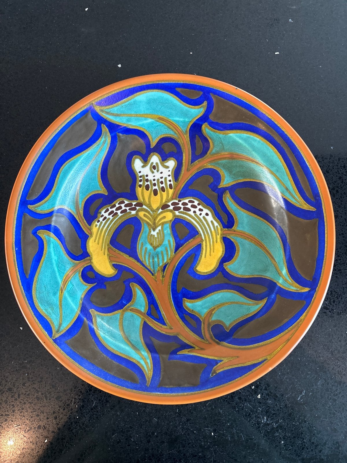 Titel: Uniek Antiek Art Nouveau Wandbord, Antiek en Kunst, Ophalen of Verzenden