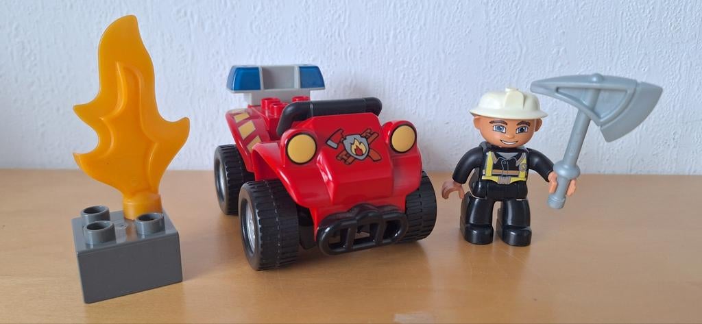Lego Duplo Brandweercommandant Quad, Ophalen of Verzenden, Zo goed als nieuw, Complete set, Duplo