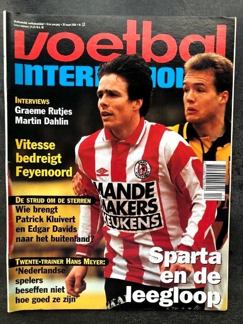 Voetbal International, 31e  jaargang, nr. 12, 1996, Verzamelen, Ophalen, Gebruikt, Overige binnenlandse clubs, Boek of Tijdschrift