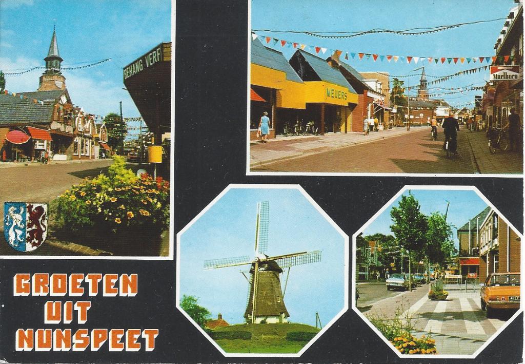 Kaart Nunspeet, Verzamelen, Ophalen of Verzenden, 1960 tot 1980, Gelopen, Gelderland