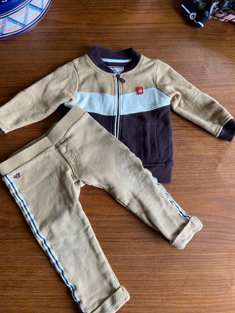4 funky flavours retrostyle set: broeken en vestje, Ophalen, Zo goed als nieuw, Jongetje, Setje