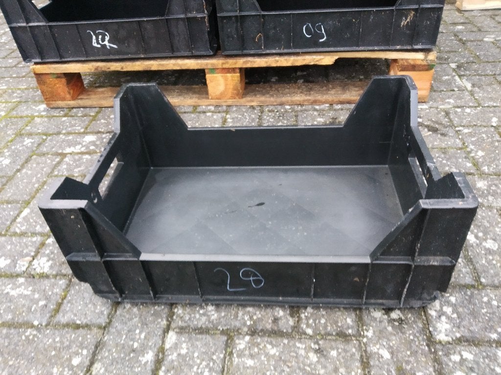 Stevige zwarte plastic stapelbakken (60x40x22), Ophalen, Minder dan 35 cm, Minder dan 50 cm, Minder dan 40 cm