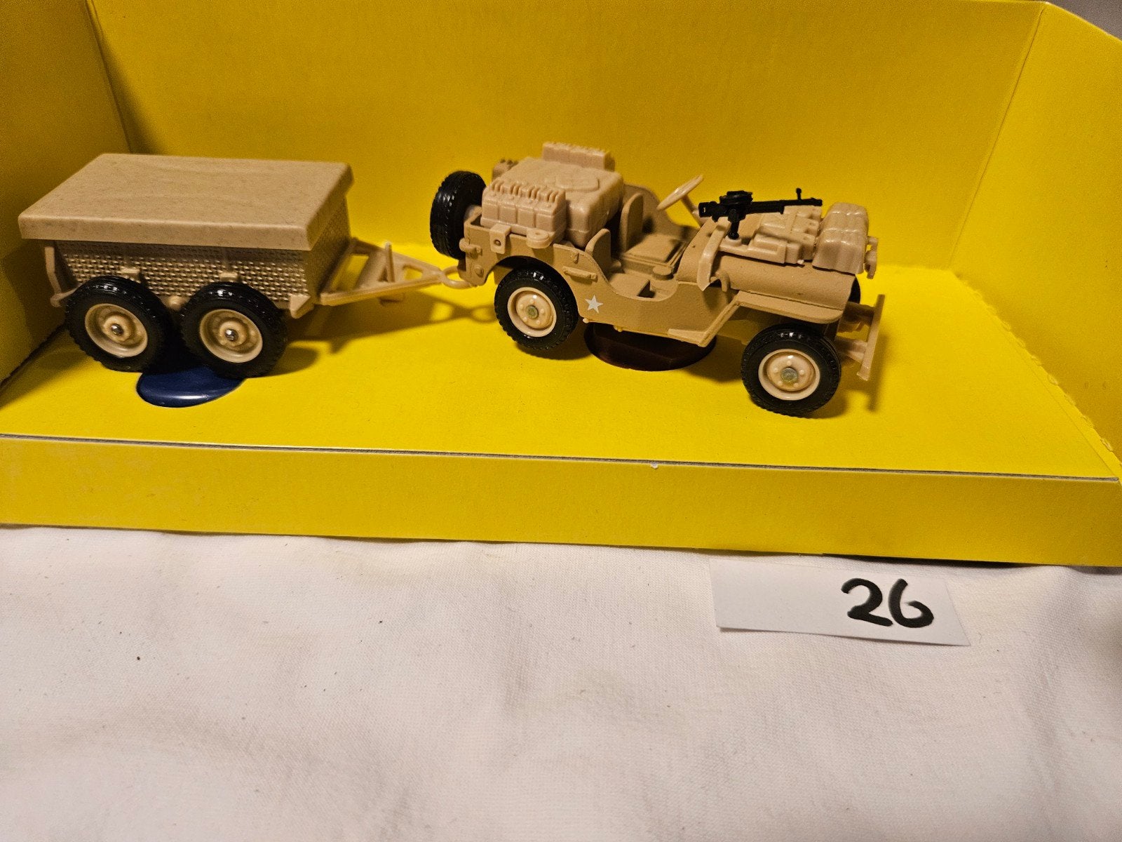 legervoertuigen Solido willys jeep nr 26., Ophalen of Verzenden, Nieuw, Overige merken