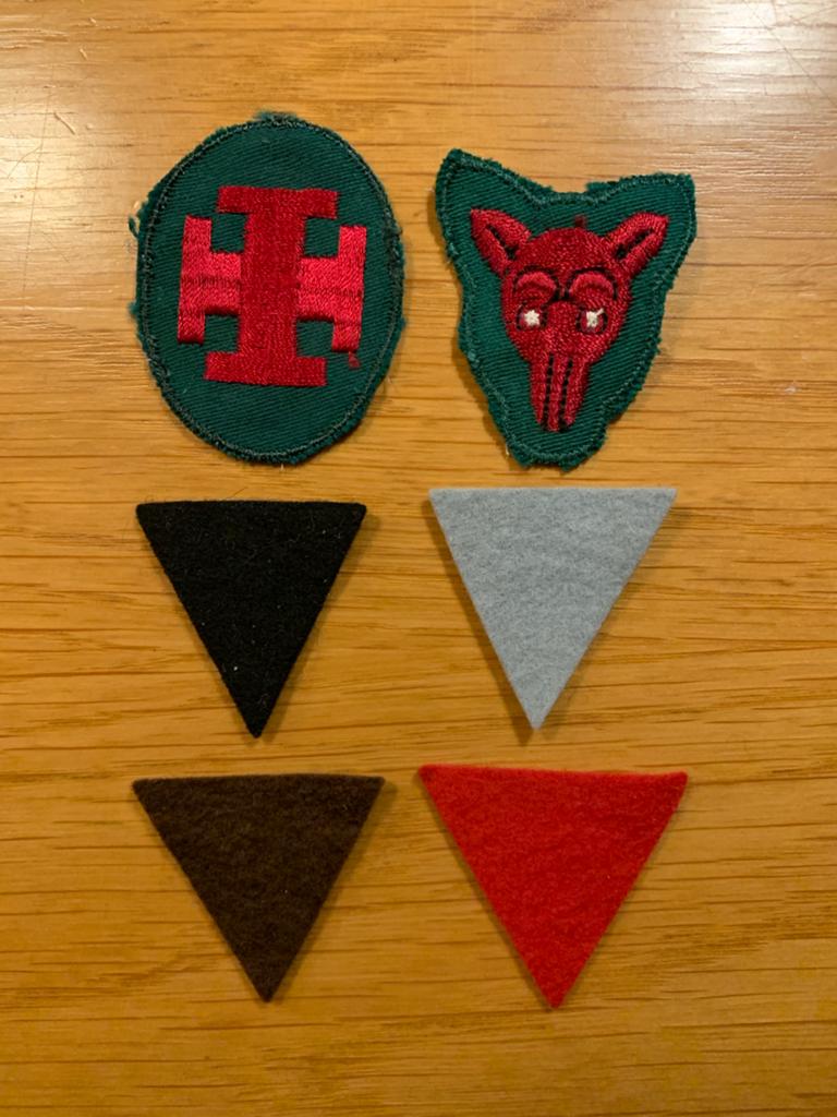Vintage Scouting Emblemen en Driehoekjes, Ophalen of Verzenden, Zo goed als nieuw, Embleem, Speld of Insigne