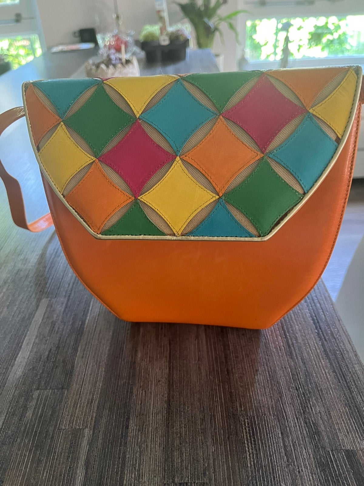 Baldan leren handtas, Ophalen of Verzenden, Zo goed als nieuw, Overige kleuren, Handtas