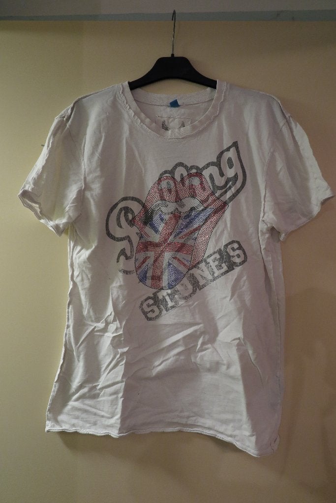 rolling stones shirt, Wit, Maat 56/58 (XL), Ophalen of Verzenden, Amplified