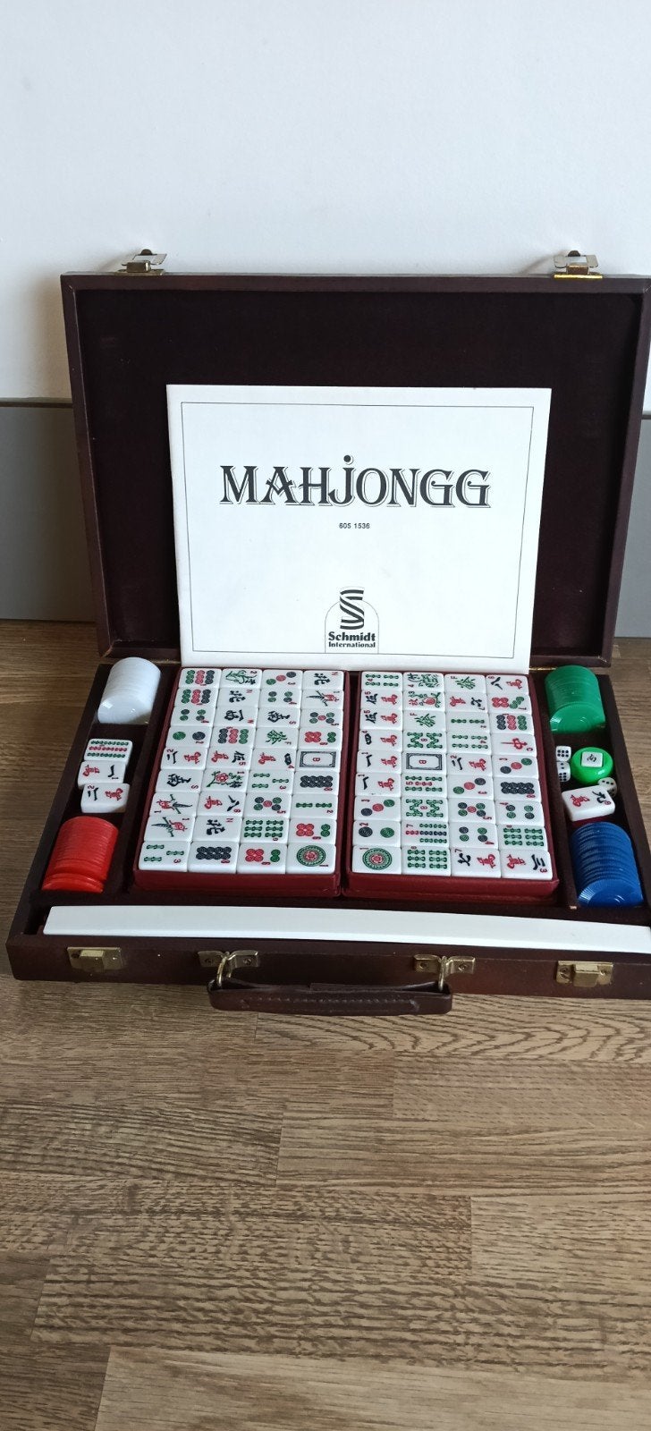 Mahjongg spel in koffer - Schmidt International, Ophalen, Nieuw