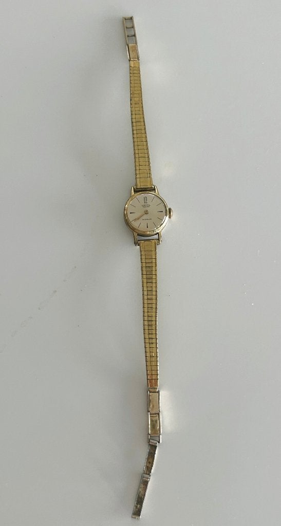 Vintage mechanisch dameshorloge van het merk Union Ancre, Overige merken, Staal, Polshorloge, 1930 tot 1960
