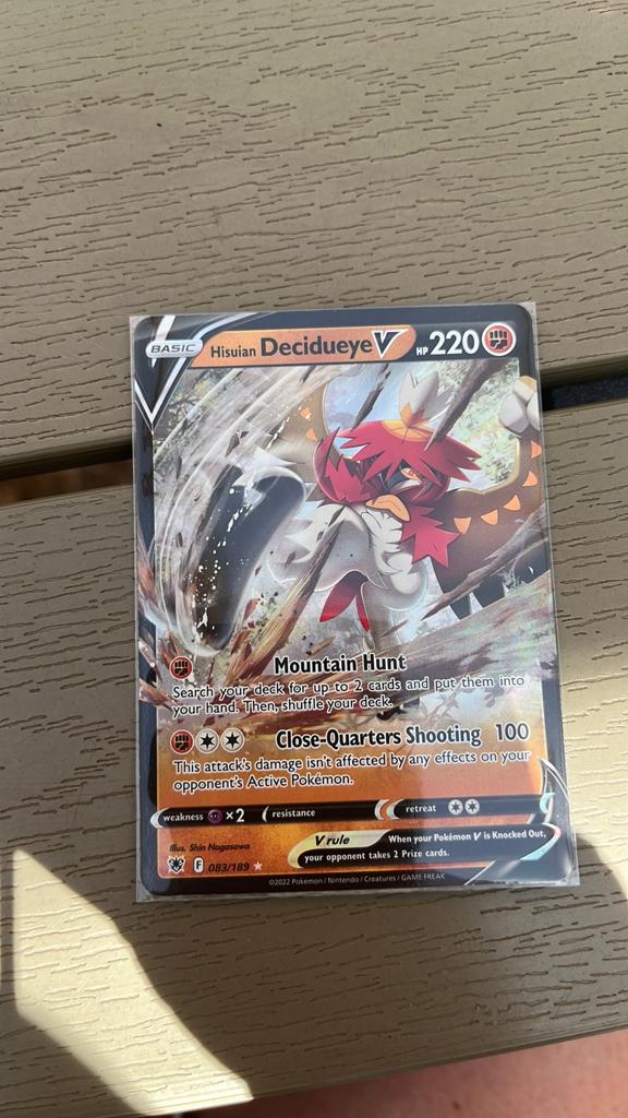 Hisuian decidueye V, Ophalen of Verzenden, Zo goed als nieuw