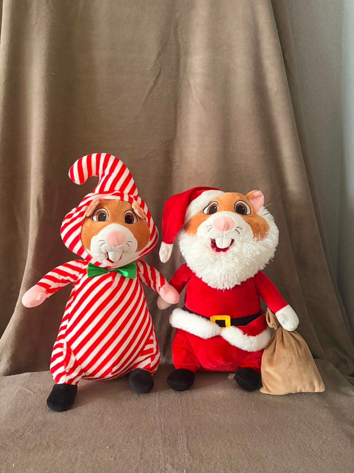 Albert Heijn Hamsters Kerst Knuffels - Set van 2, Albert Heijn, Hamster, Ophalen of Verzenden, Zo goed als nieuw