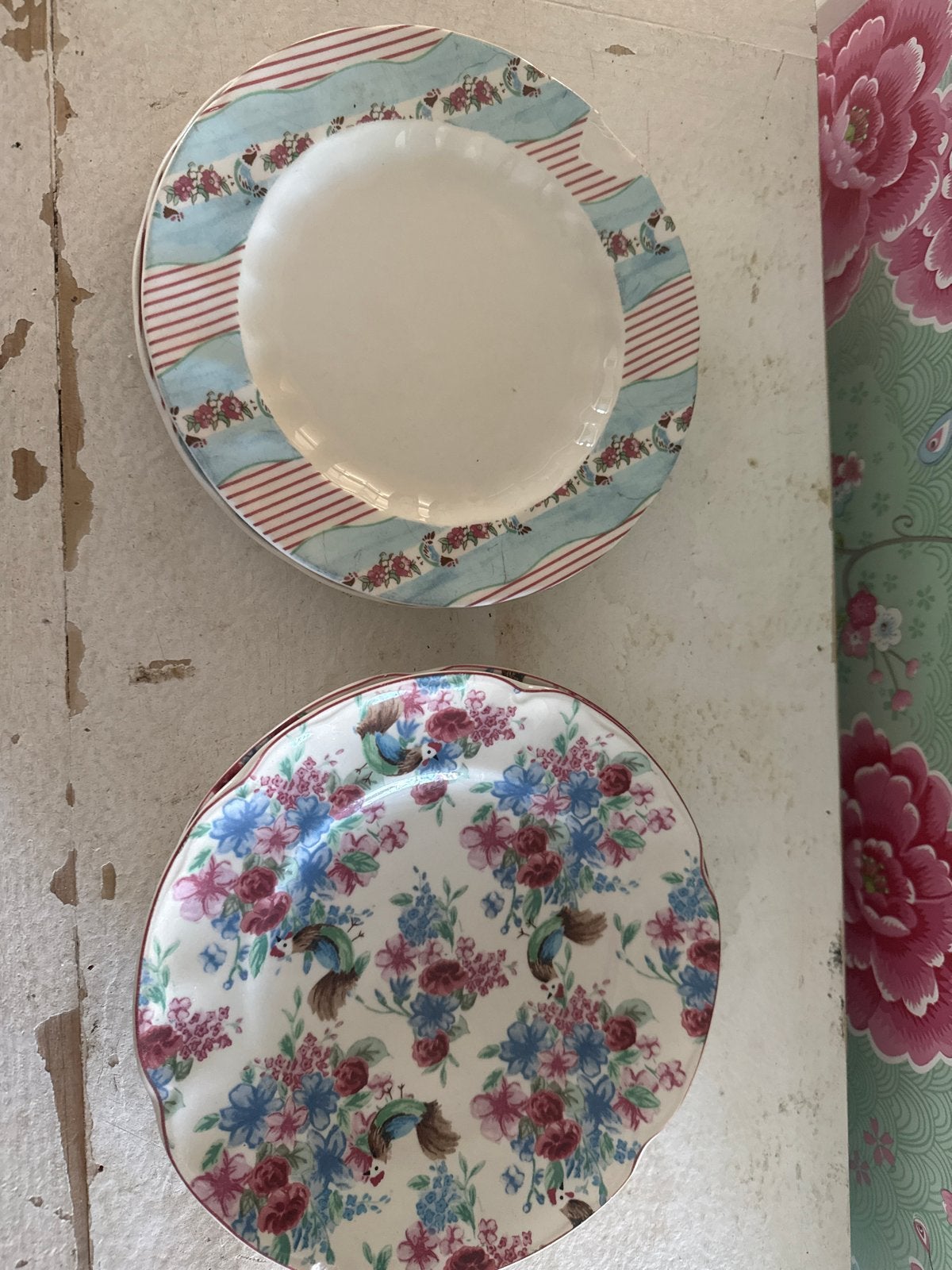 Ontbijtbordjes van Johnson Bros - farmhouse chic, Ophalen of Verzenden, Porselein, Overige stijlen, Bord(en)