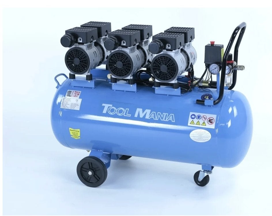TM 100 Liter Professionele Low Noise Compressor 2,25HP 230v, Ophalen, Nieuw, 200 tot 400 liter/min, Geluidgedempt
