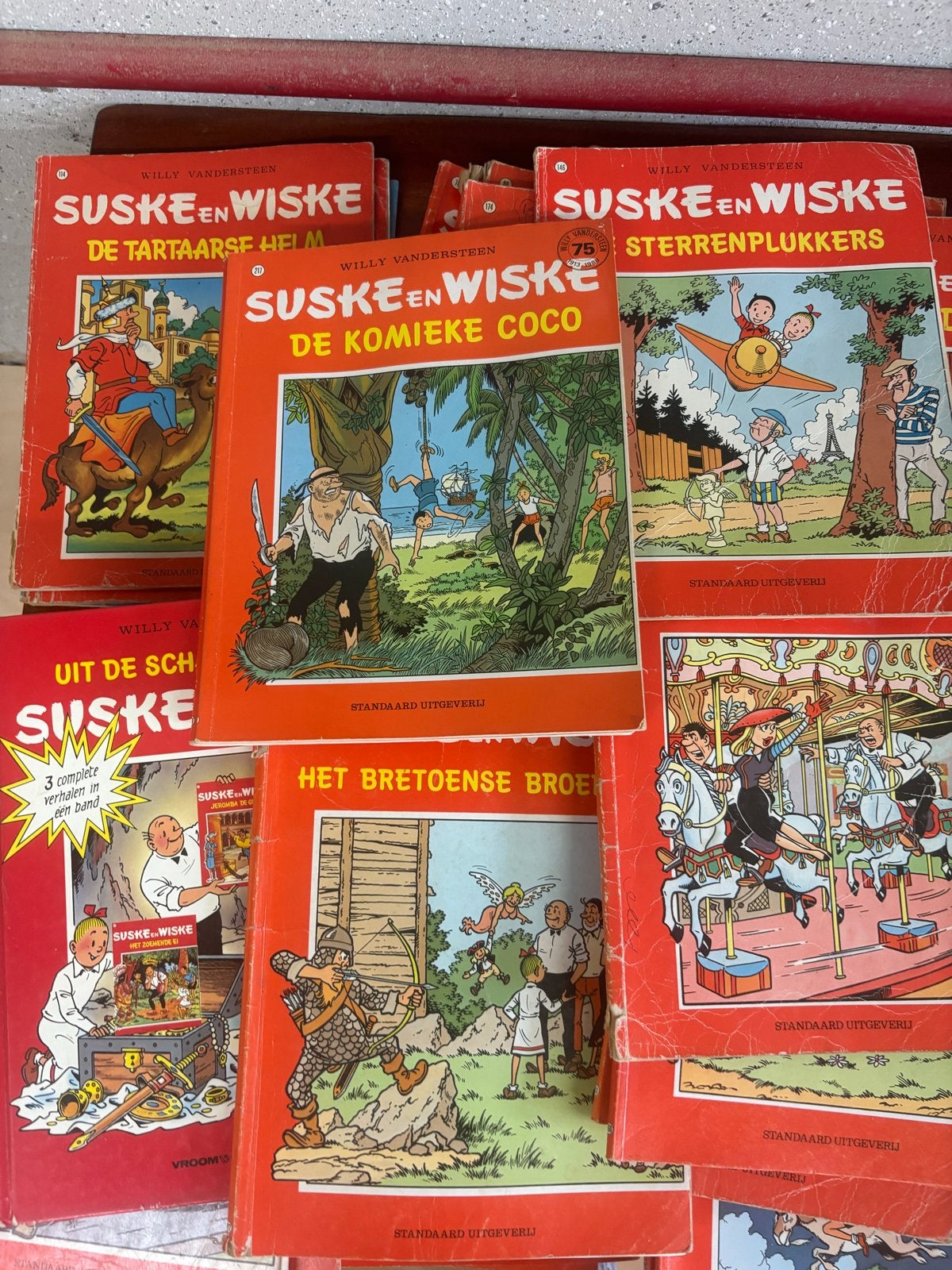 Ca. 50 oude Suske en Wiske stripboeken - Diverse titels, Boeken, Meerdere stripboeken, Ophalen of Verzenden, Gelezen