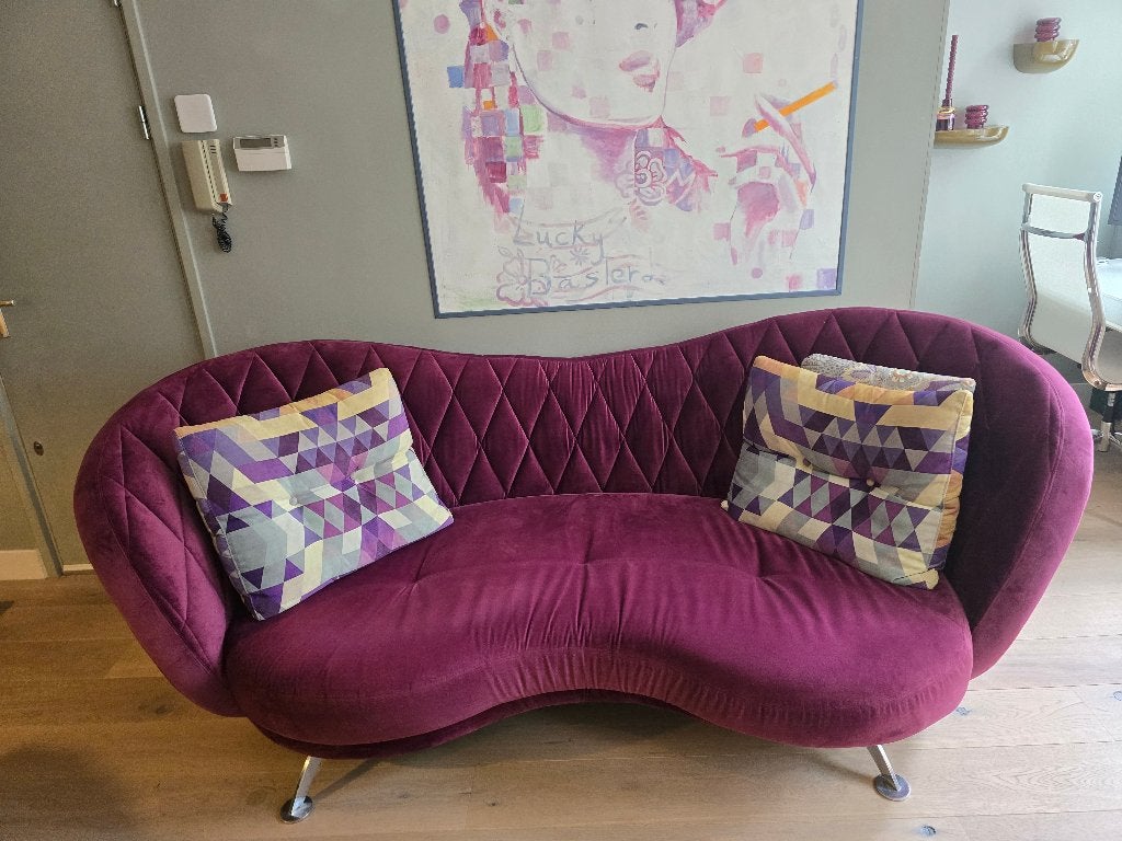 Fama Designer Lounge Set Sofa, Armchair & Footstool, Ophalen, Zo goed als nieuw, Stof, Lounge