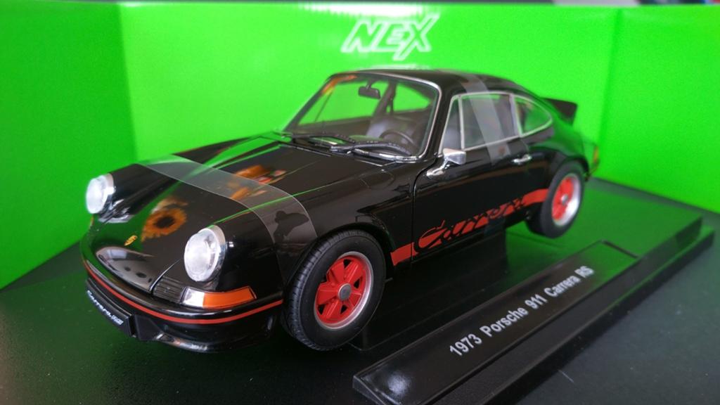 Porsche 911 Carrera RS 1973 Black 1:18 Welly Nex Pol, Verzenden, Nieuw, One Midtown 11 Hoi Sing Road Macau, Welly@welly.com