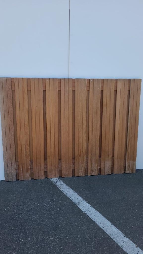 Hardhout schutting ~130cm x 180cm, Ophalen, 1 tot 2 meter, Minder dan 3 meter, Nieuw