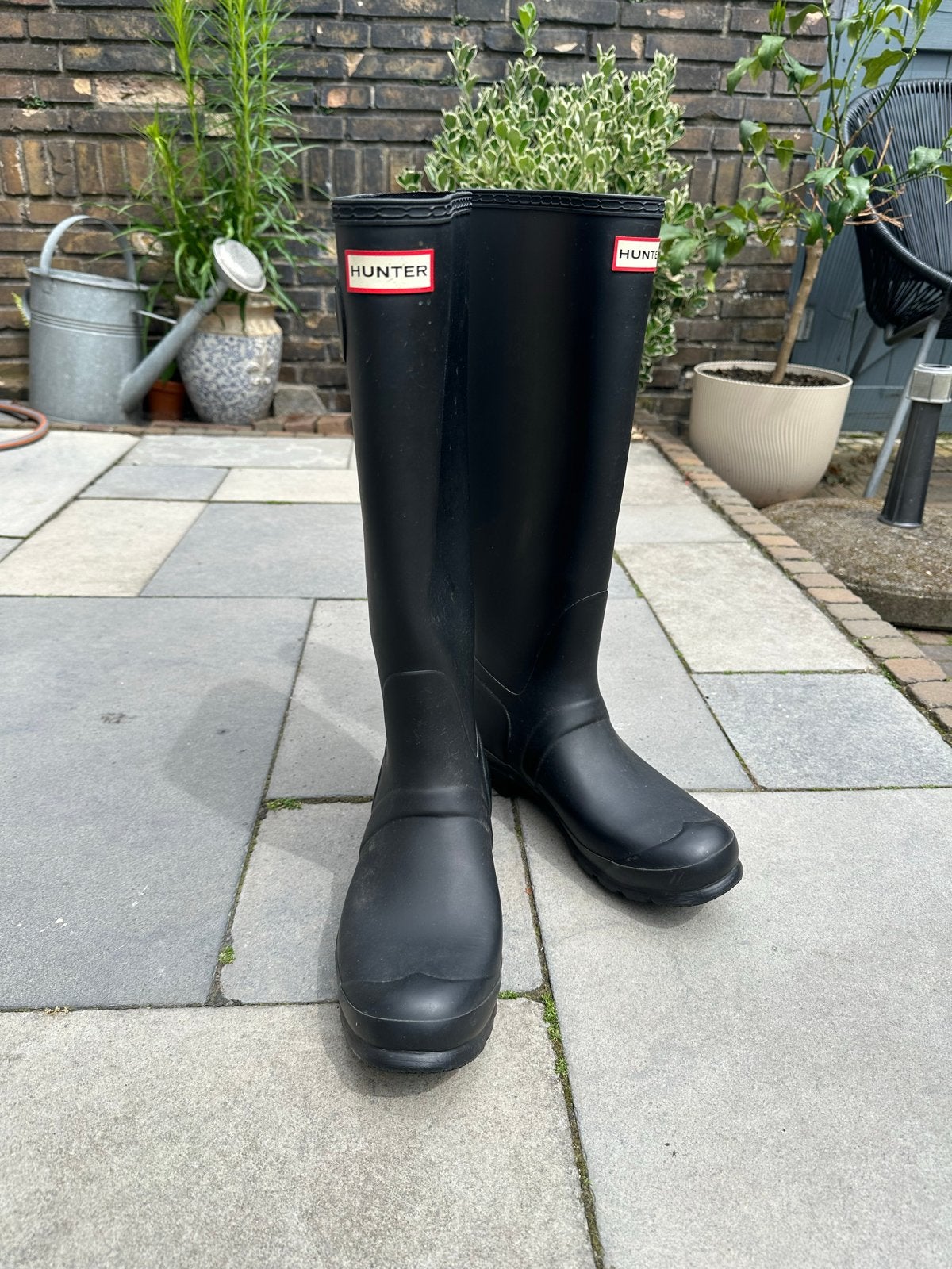 Hunter regenlaarzen maat 40/41, weinig gedragen, Kleding | Dames, Schoenen, Ophalen of Verzenden, Zo goed als nieuw, Zwart, Regenlaarzen
