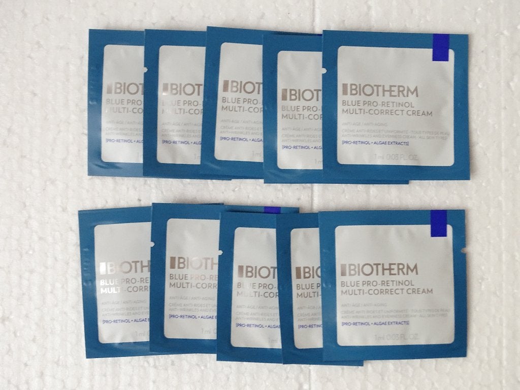 Biotherm Blue Pro-Retinol Multi-Correct Cream (25 proefjes), Ophalen of Verzenden, Nieuw, Gehele gezicht, Verzorging