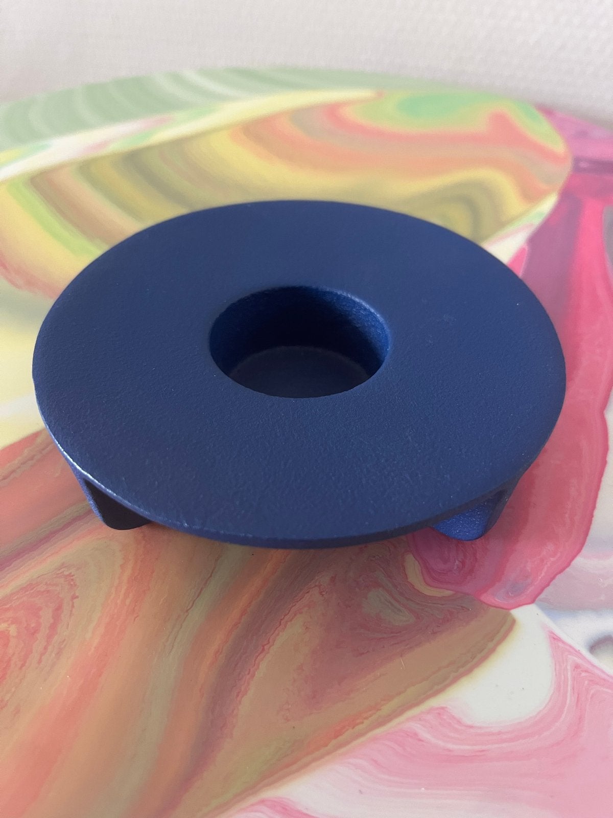 Normann Copenhagen Kaarsenhouder Blauw, Blauw, Overige merken, Ophalen of Verzenden, Zo goed als nieuw