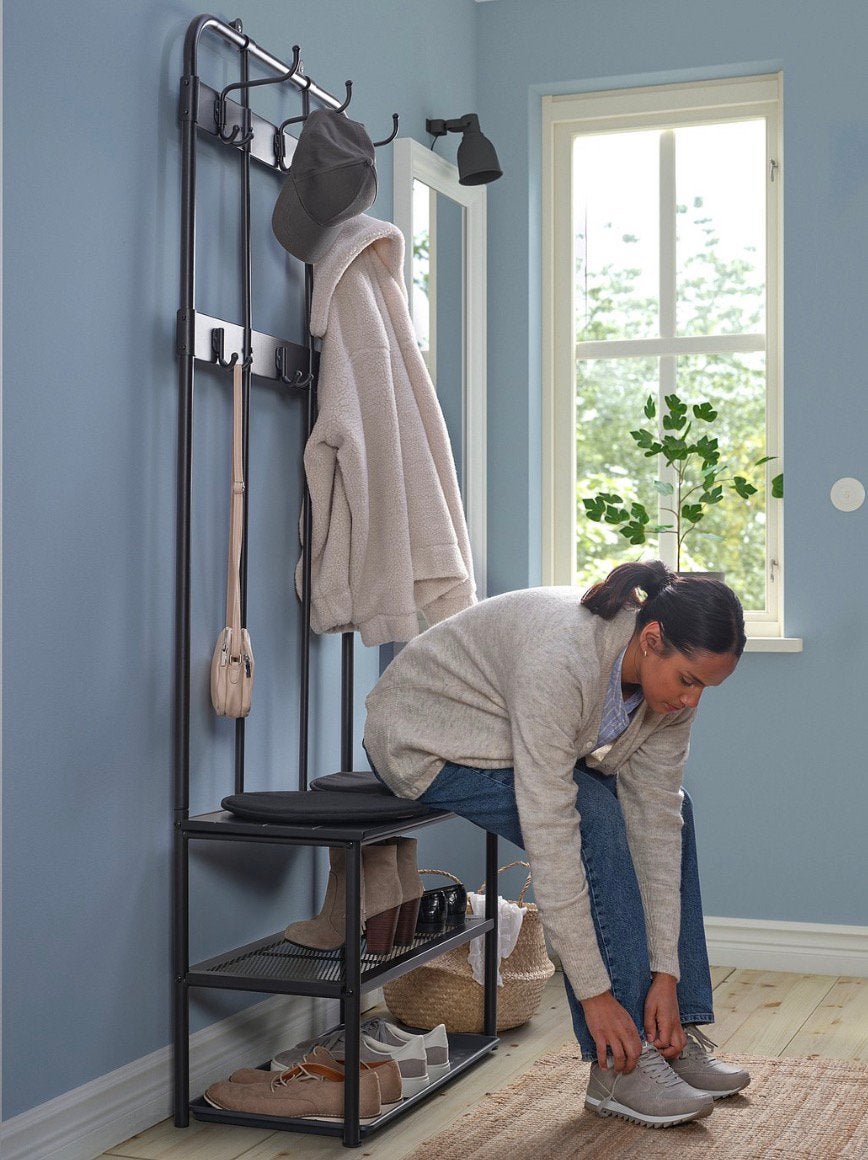 Hallway coat rack from ikea, Antiek en Kunst, Antiek | Meubels | Kasten, Ophalen