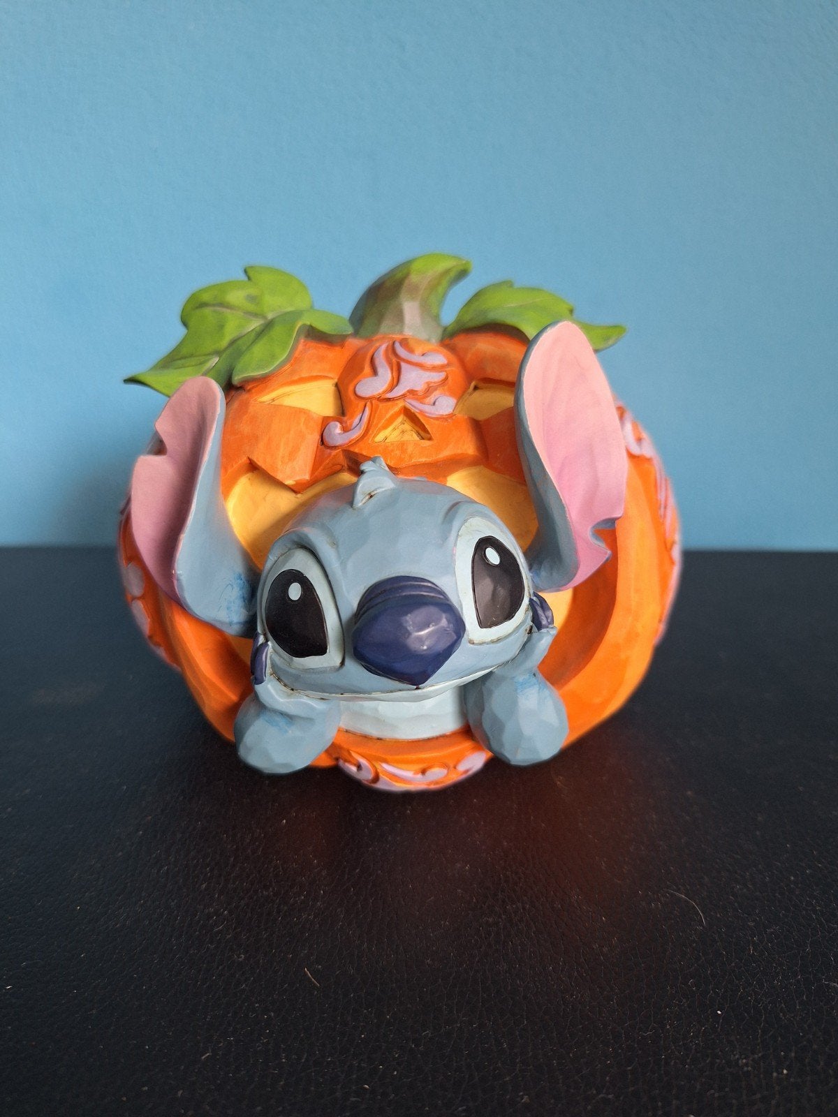 jim shore stitch o lantern met doos en piepschuim, Ophalen of Verzenden, Overige figuren, Zo goed als nieuw, Beeldje of Figuurtje
