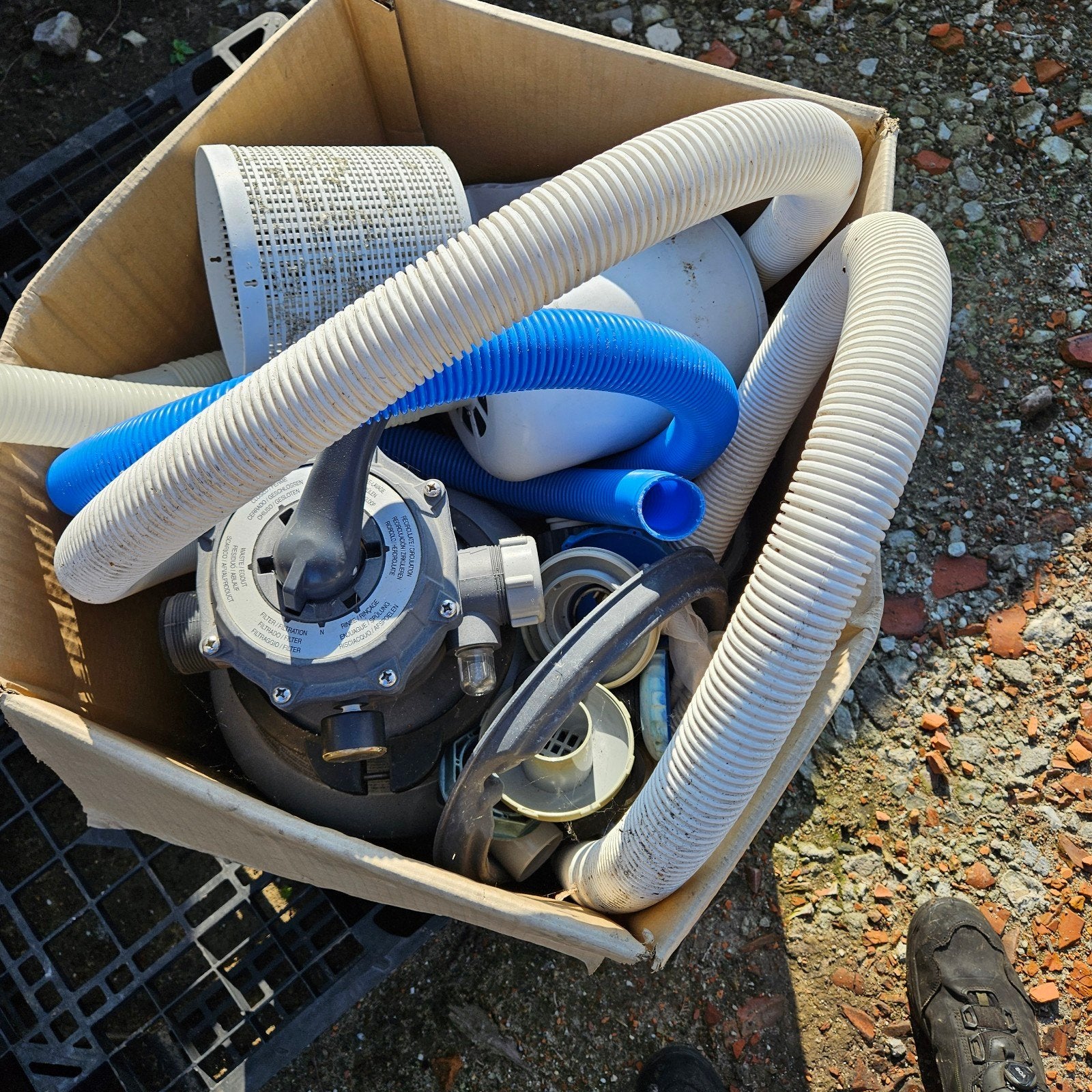 Zwembadpomp en accessoires, Tuin en Terras, Ophalen, Gebruikt, Zwembadpomp