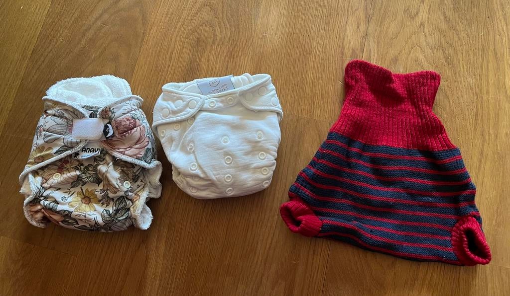 Wasbare luiers pakket maat 2/ OneSize, Ophalen of Verzenden, Gebruikt, One size