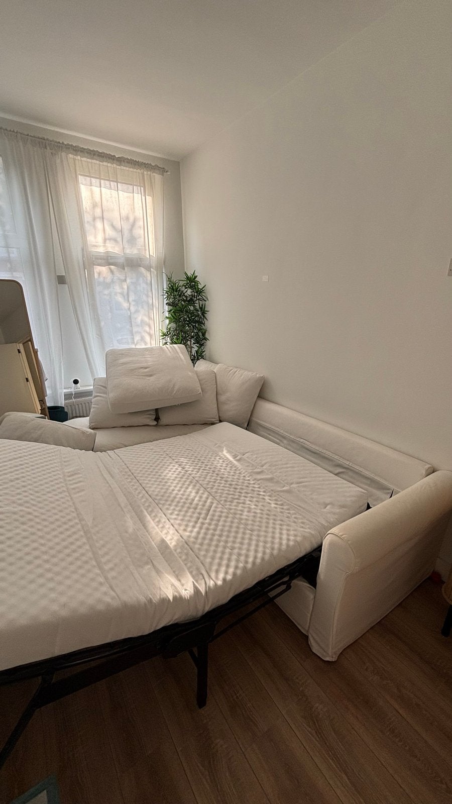 IKEA Gronlid Sofa with bed, Ophalen, Gebruikt, Wit, Tweepersoons