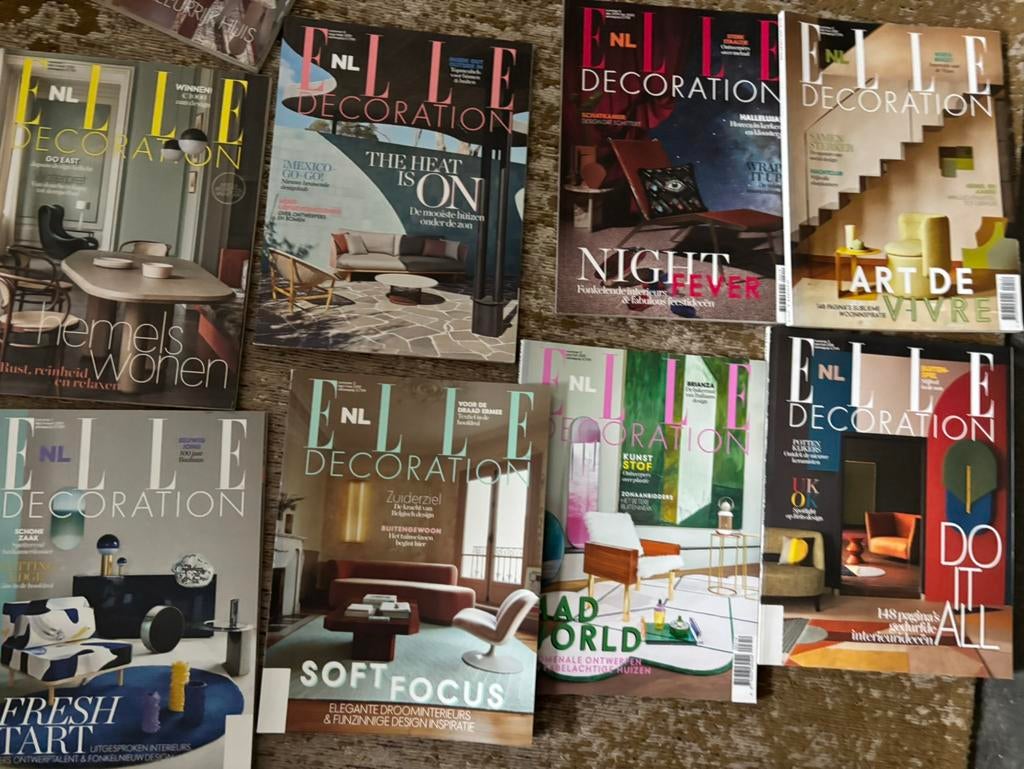 10 stuks Elle decoration, Ophalen of Verzenden, Zo goed als nieuw, Interieur en Design