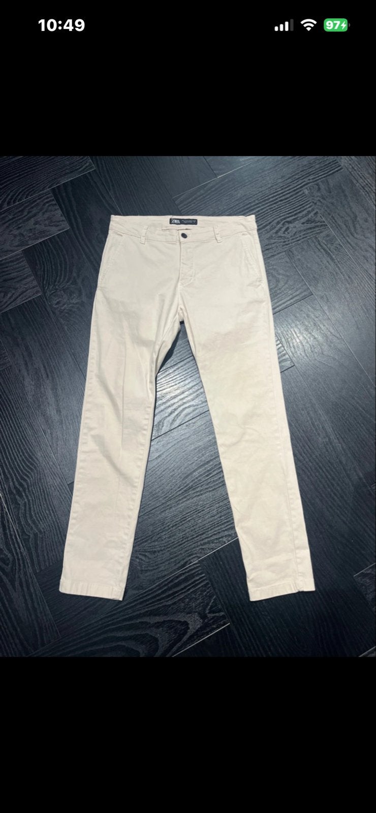 2 Zara Man Chino's - Beige & Offwhite - Maat 31, Ophalen of Verzenden, Zo goed als nieuw, Overige maten, Beige