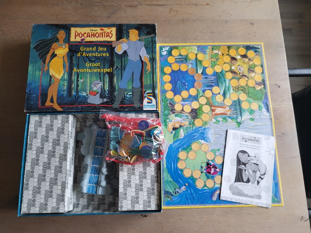 spel Pocahontas groot avonturenspel Disney vintage, Een of twee spelers, Ophalen of Verzenden, Zo goed als nieuw
