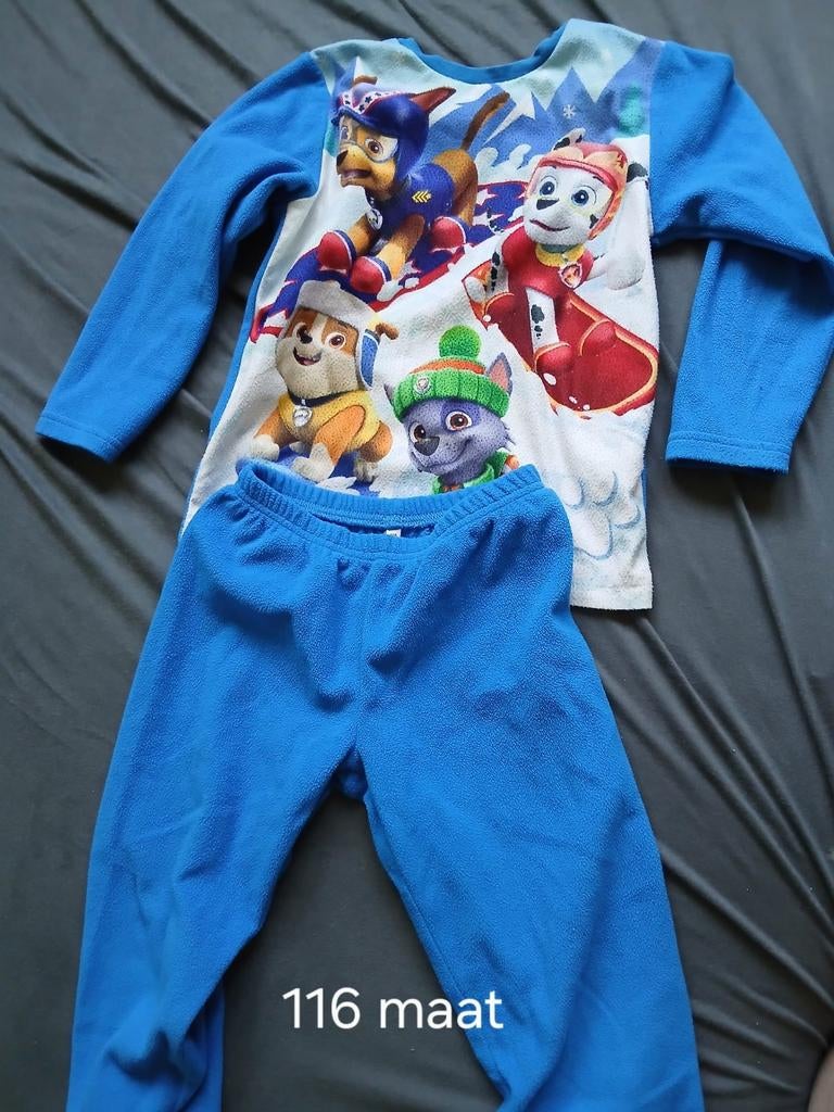Warme Paw Patrol pyjama maat 116, zo goed als nieuw, Nacht- of Onderkleding, Jongen of Meisje, Ophalen of Verzenden, Zo goed als nieuw