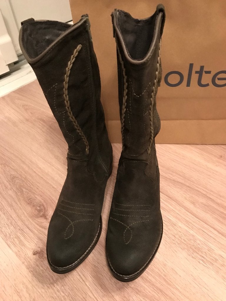 Rapid Soul leren cowboy laarzen westernboots kaki maat 39, Hoge laarzen, Nieuw, Ophalen of Verzenden, Rapid Soul