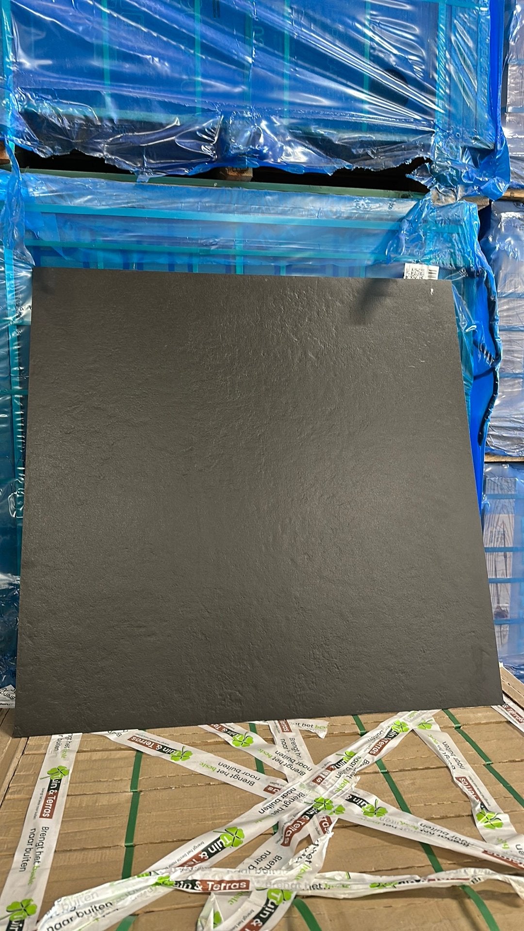 90x90 a keus antraciet zwarte tegel €19,95 per m2!, Ophalen, Zo goed als nieuw, 10 m² of meer, Vloertegels