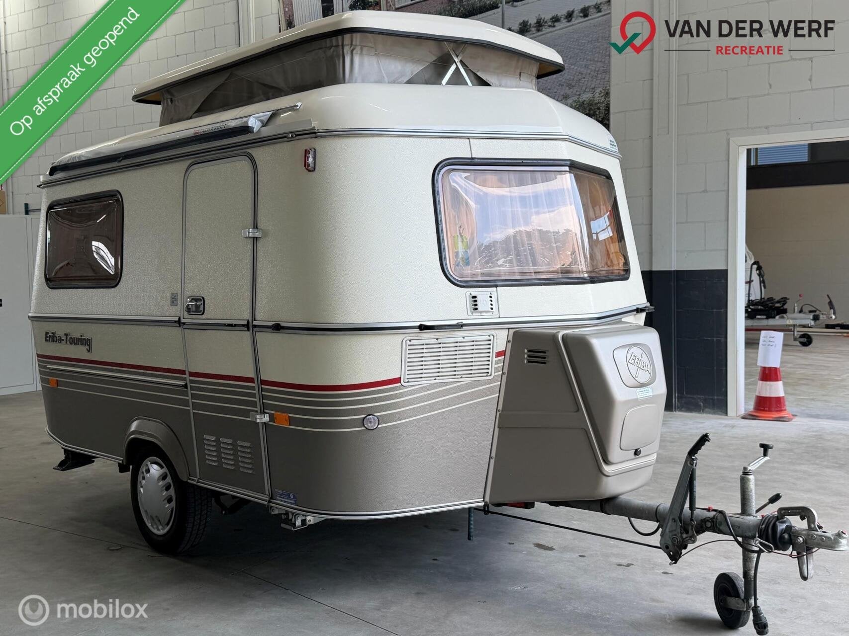 Eriba Touring 310 I Unico Bolonga tent I Luifel I BOVAG, Caravans en Kamperen, Caravans, Tot en met 2, Bedrijf, 4 tot 5 meter