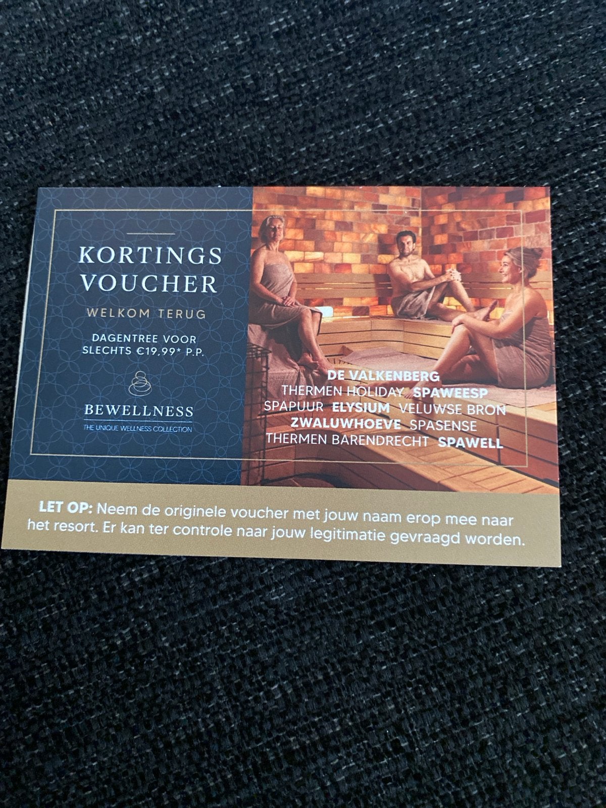 Korting 2 kaartjes sauna naar keuze (be welness groep), Tickets en Kaartjes