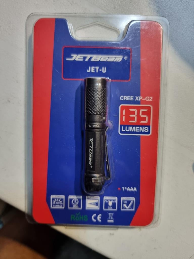 Jetbeam JET-U Zaklamp - 135 Lumen - Nieuw in verpakking, Ophalen of Verzenden